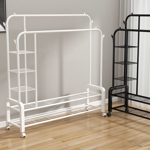 Perchero <span class=keywords><strong>de</strong></span> Metal <span class=keywords><strong>de</strong></span> pie simple para uso doméstico en interiores, para dormitorio, secado <span class=keywords><strong>de</strong></span> ropa, suelo, balcón, venta al por mayor, limpieza incluida - Product Image 1