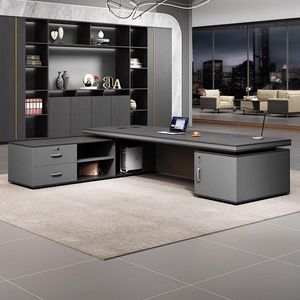 Conjunto de Escritorio Ejecutivo Moderno con Silla, Muebles de Oficina de Tablero Artificial DY12522 - Product Image 4