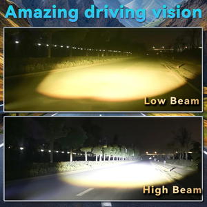 Bombilla LED H4 3SMD 12V 40W 6000 Lúmenes, Luz para Motocicleta con Ventilador, Lente de Proyección, Súper Brillante, Doble Color, Faros Delanteros para Vehículos Todoterreno - Product Image 6