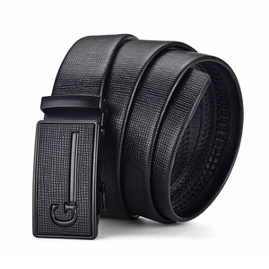 Yonger fabbrica uomo nero <span class=keywords><strong>marrone</strong></span> pelle classica <span class=keywords><strong>cintura</strong></span> Auto lucchetto fibbia cinghia a scacchi cricchetto <span class=keywords><strong>cintura</strong></span> - Product Image 3