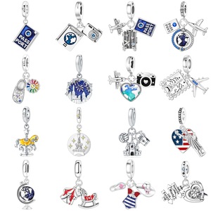 Colgante de Pasaporte con Diseño de Avión y Tierra, Original, de Nicho, de Alta Gama, Accesorios DIY para Pulseras, Venta al por Mayor, Accesorios para Mujer, Colgante para Pulsera - Product Image 2