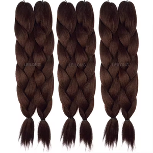 Trama de pelo Yaki preestirada de 48 pulgadas de 170g, trama única <span class=keywords><strong>Multicolor</strong></span> para textura trenzada de agua caliente de expresión africana - Product Image 3