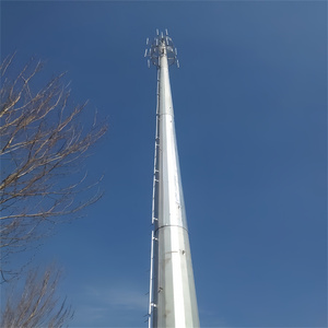 20m-40m Hot Dip Galvanized Steel Self Supporting RF GSM MW RRU Antenna Telecom High Mast Monopole Communication Steel Tower - Product Image 2