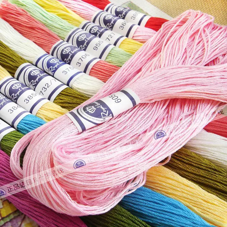 482 colors embroidery cross stitch cotton thread for hand craft embroidery floss skeins