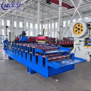 Typhoon Area Double-layer Wind-resistant Color Steel <b>Tile</b> Production Equipment Full-automatic Double-layer Roll Forming Machine - Product Image 2