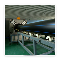 Tuyau d'eau souterrain en PEHD de grand diamètre SDR11 DN500 DN710 DN900, tuyau en plastique anti-UV pour l'infrastructure de l'alimentation en eau publique