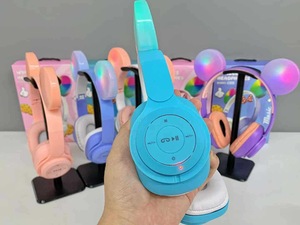 M30 Cat Ear RGB Breathing Light Luminous Audifonos Headphones Over-ear Wireless Gaming Headset Cat <strong>Cute</strong> <strong>Earphone</strong> for Children - Product Image 5