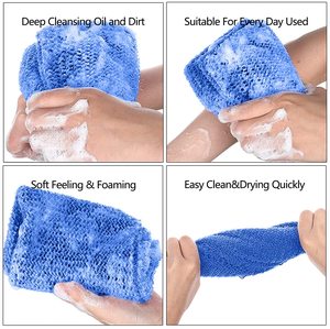Exfoliating Washcloth Towel Body <strong>Scrubber</strong> Loofah African Net Bathing Sponge <strong>Back</strong> <strong>Scrubber</strong> <strong>for</strong> <strong>Shower</strong> - Product Image 3