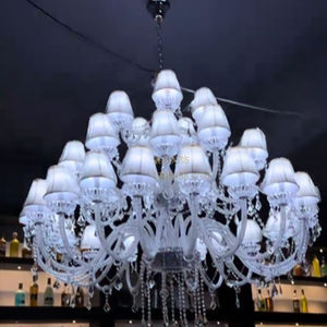 Custom Retro Crystal Chandelier, LED Matrix Pendant <b>Light</b> for Bar, KTV & Commercial <b>Spaces</b> - Product Image 1