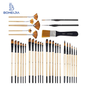 Nouvelle meilleure vente 32 pièces Fine détail Miniature Guoache pinceau ensemble artiste <span class=keywords><strong>pinceaux</strong></span> <span class=keywords><strong>pour</strong></span> <span class=keywords><strong>acrylique</strong></span> huile aquarelle <span class=keywords><strong>peinture</strong></span> - Product Image 1