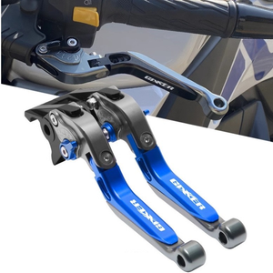 Levier de frein et d'embrayage en alliage d'aluminium pliable extensible réglable à 6 positions entièrement rétractable O'YOUNGER CNC pour Suzuki GIXXER - Product Image 1