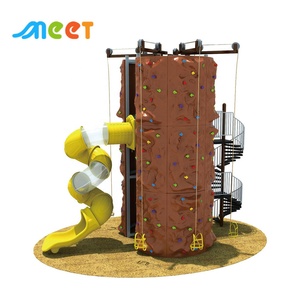 MT-QTY019 Equipo <span class=keywords><strong>de</strong></span> Juego <span class=keywords><strong>Infantil</strong></span> para Exteriores, <span class=keywords><strong>Torre</strong></span> <span class=keywords><strong>de</strong></span> <span class=keywords><strong>Escalada</strong></span> con Tobogán y Cuerda <span class=keywords><strong>de</strong></span> Seguridad - Product Image 2