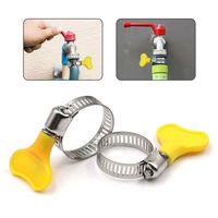 Collier de serrage pour tuyau à vis sans fin avec poignée, à vis à molette, pour sèche-linge, vente en gros