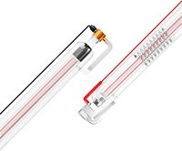 Tubo láser Sihao CO2 40W 50W 60W 80W 100W 130W 150W Potente vidrio de 700mm a 1830mm de longitud 80mm de diámetro para máquina cortadora de grabado
