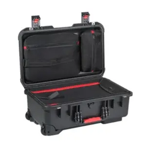 Waterproof PP Material Plastic Trolley Case with Custom Foam Computer Plastic Gaming Box