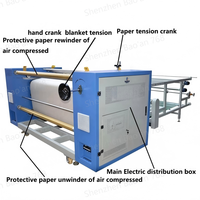 Presse à chaud automatique 1900 mm pour sublimation par transfert d'huile, avec rouleau rotatif pour tissus, literie et rideaux
