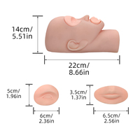 Outil femme Pvc débutant peau poupée visage plat yeux paupière formation modèle pratique cils Extension de tête en Silicone Mannequin cils