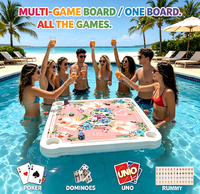 Plateau de jeu flottant en mousse EVA imperméable pour Mahjong, Poker, Dominos, idéal pour les fêtes aquatiques et les soirées adultes
