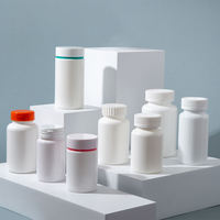 Flacon à pilules vide de qualité pharmaceutique, prix d'usine, blanc, durable, étanche, en plastique, avec bouchons à vis