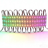 Module LED RGB étanche IP65 DC12V 75x15mm WS2811ic 5050 pour enseignes lumineuses extérieures