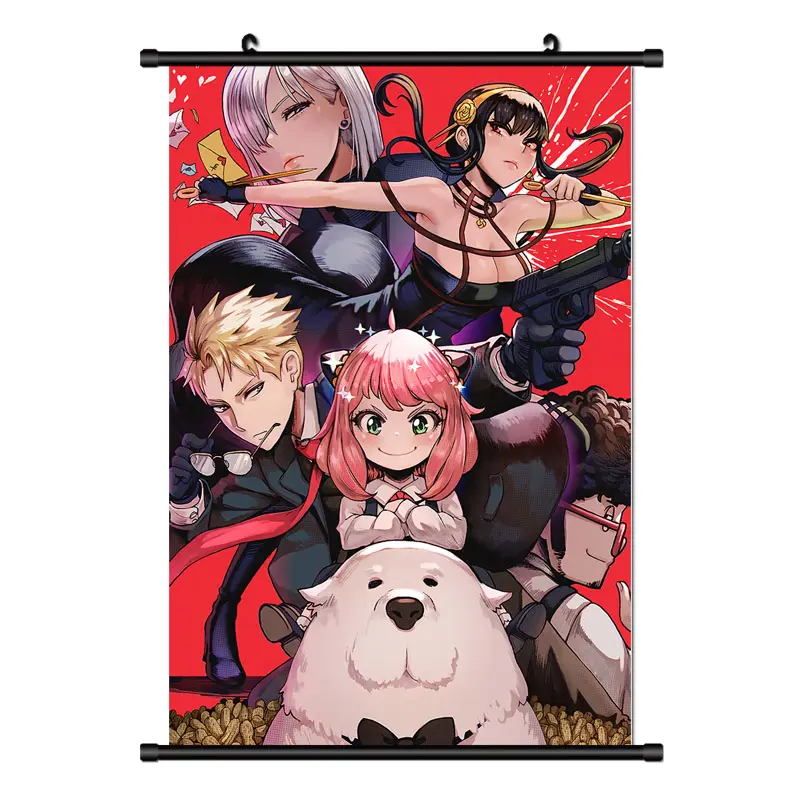 Póster de SPY FAMILY Yor Forger, rollo de pintura de Anime japonés, impermeable, colgante, arte de pared, póster