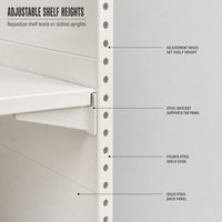 Étagère de présentation double face en métal pour supermarché, couleur personnalisée