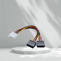 Convertisseur SATA 4 broches Liangxun LX-087 10A en cuivre pour boîtier PC, câble d'alimentation 12V automobile, adaptateur 15 broches mâle/femelle pour connexions de fils