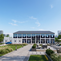 Conteneur de stockage modulaire de luxe personnalisé en panneaux sandwich d'acier préfabriqués, assemblable et démontable, pour hôtels et villas