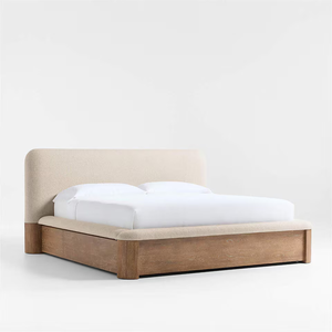 <span class=keywords><strong>Letto</strong></span> Matrimoniale Moderno <span class=keywords><strong>in</strong></span> Legno Massello con Contenitore Sottostante e <span class=keywords><strong>Testiera</strong></span> <span class=keywords><strong>in</strong></span> <span class=keywords><strong>Tessuto</strong></span> - Bestseller - Product Image 2