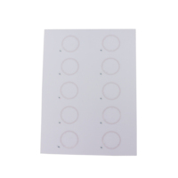 Tata letak A4 RFID 2*5/3*5 lembar Inlay PVC Prelam dengan 13.56Mhz Chip F08 frekuensi 125KHz
