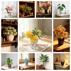 Planta Artificial <span class=keywords><strong>en</strong></span> <span class=keywords><strong>Maceta</strong></span> Pequeña de Ciprés Curvado Flocado de 22.86 CM, Ecológica y Duradera, para Decoración de Interiores y Escritorio del Hogar - Product Image 4