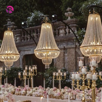 Support de lustre noir de 3 mètres de haut avec crochet, support de lustre doré pour décoration de scène et de fond de lieu de mariage