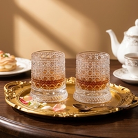 Vente en gros : Verre à eau et tasse à whisky/bière en verre premium avec base de décompression rotative