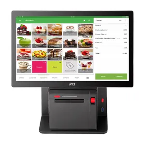 FYJ-F2 Windows 10 Restaurant Retail Billing Printer Touch Pos Cashier Machine POS Terminal Cash Register All In One POS Systems