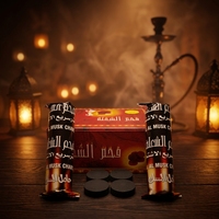 Charbon à chicha en bois dur écologique de marque YC en gros, logo personnalisé, briquettes de charbon naturel à faible fumée et inodores