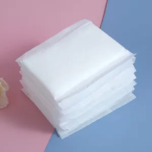 Almofadas de algodão descartáveis, logotipo personalizado, almofadas menstruais para meninas