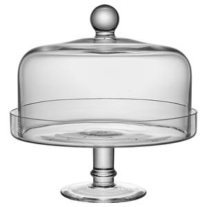 Supporto per <span class=keywords><strong>torta</strong></span> in vetro a gamba alta in stile europeo piatto per sciocchezze copertura per <span class=keywords><strong>torta</strong></span> con coperchio per Buffet - Product Image 2