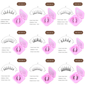 Dễ Dàng Mặc Tái Sử Dụng Mỏng Ban Nhạc Mềm Từ Lông Mi Giả Tự Nhiên Đầy Đủ Dải Từ Lông Mi Với Applicator - Product Image 4