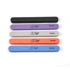 Free Sample Factory Price 12 mm Thikc <strong>Nail</strong> Care 100/180 Sand Sponge <strong>Shiny</strong> <strong>Nail</strong> File <strong>Buffer</strong> - Product Image 1
