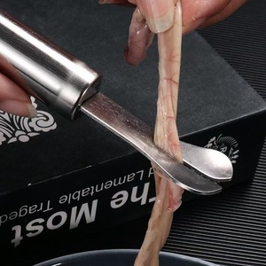 Couteau nettoyeur intestinal à double tête en acier inoxydable pour poulet, canard, oie, porc, poisson, outil de cuisine - Product Image 3