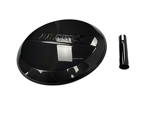 Housse de pneu de roue de secours <span class=keywords><strong>noir</strong></span> <span class=keywords><strong>mat</strong></span> en Fiber de carbone de haute qualité pour <span class=keywords><strong>mercedes</strong></span>-benz W464 G500 G63 AMG BS Style housse de pneu de secours - Product Image 3