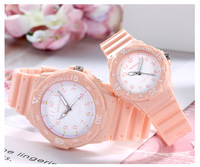 Montres de couple populaires, décontractées, étanches 50M, avec aiguilles lumineuses, à quartz