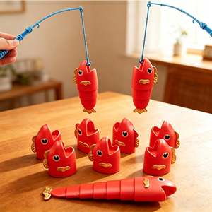 ชุดตกปลาเรดฟิชชิ่งมาสเตอร์ คันเบ็ดแบบยืดหดได้ รุ่นเยาวชน พร้อมรอกตกปลา สำหรับปลาขนาดใหญ่ ของเล่นพลาสติกเสริมพัฒนาการ - Product Image 2