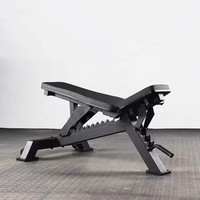 Bangku Fitness Gym Rumahan yang Tahan Lama dengan Kapasitas Beban 1100LBS, Bangku Dumbbell yang Dapat Disesuaikan Berbagai Sudut untuk Penggunaan di Gym