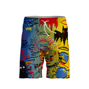 Costumi da bagno per bambini con logo personalizzato, pantaloncini da spiaggia a vita elastica ad asciugatura rapida con fodera in rete per sport acquatici estivi - Vendita all'ingrosso - Product Image 2