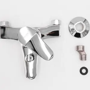 Factory Custom Logo Oem Bathroom Faucet Single Handle 2 Holes Zinc Hot Cold Bath Mixer