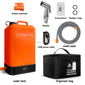 <span class=keywords><strong>Douche</strong></span> portable d'aventure grande capacité avec chauffage <span class=keywords><strong>solaire</strong></span> et chargement USB pour diverses situations en extérieur - Product Image 2