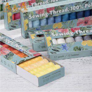 Bộ Chỉ May Tay Polyester 72 Màu AA Bộ Chỉ May Sợi Polyester 100 Yard Sản Xuất Tại Trung Quốc - Product Image 1