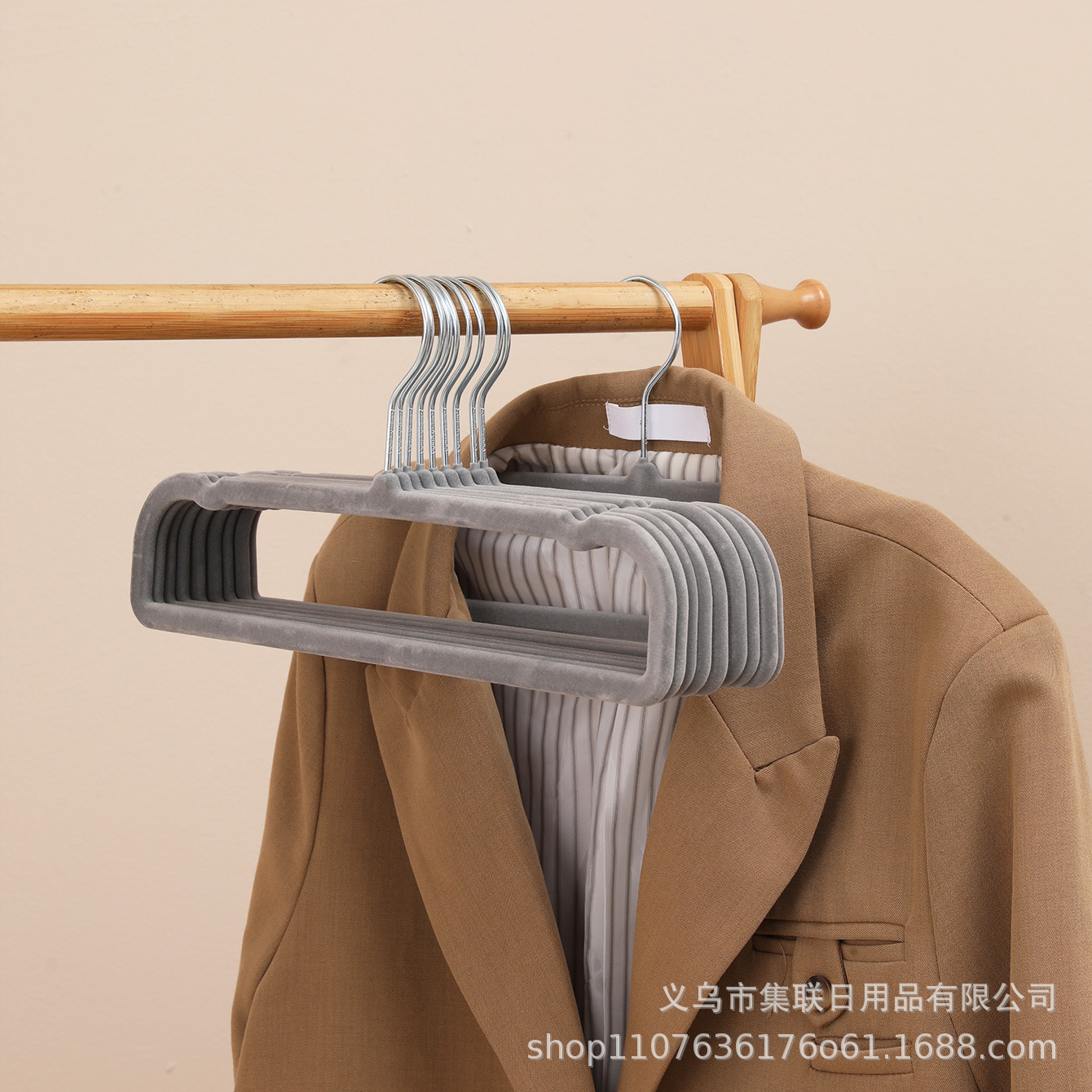 gray trouser hanger