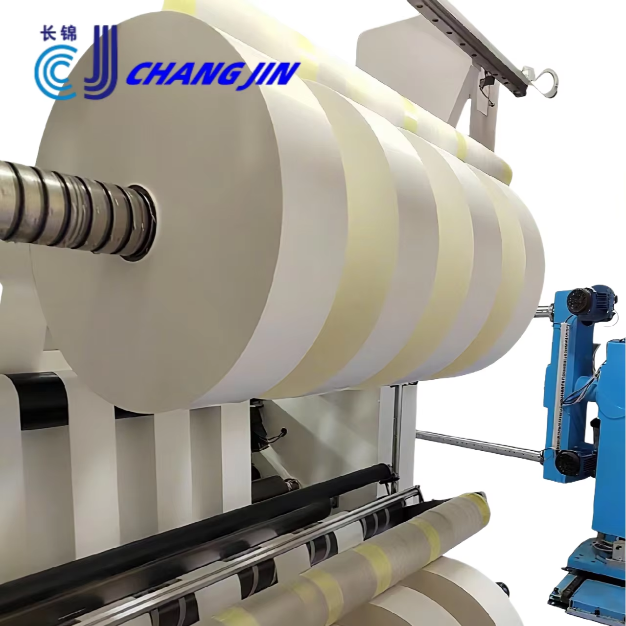 54 Micron Acrylic Adhesive Single Sided Matte White PP Large Roll Self-adhesive Synthetic Paper Label Film